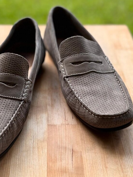 Grey Slip On Loafers  by 14th and Union Men\'s 11 1/2 M Shoes main image 9